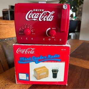 Vintage 1991 Coca Cola Mini Cooler Radio